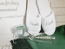 Load image into Gallery viewer, Forest Green wedding accessory bundle presented in a white gift box.
