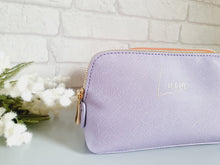 Load image into Gallery viewer, Personalised Leather Cosmetics Bag