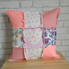 Load image into Gallery viewer, Keepsake Patchwork Rag Cushion