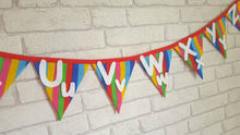 Load image into Gallery viewer, Alphabet Rainbow Bunting