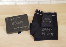 Load image into Gallery viewer, Groom Underwear Set Present