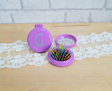 Load image into Gallery viewer, Kids Compact Mirror and Brush Set