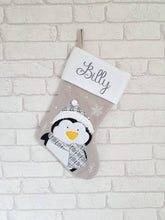 Load image into Gallery viewer, Personalised Christmas Stocking Santa/Reindeer/Snowman/Penguin