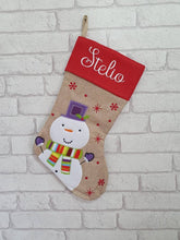 Load image into Gallery viewer, Traditional Christmas Stocking Personalised