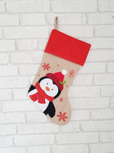 Load image into Gallery viewer, Traditional Christmas Stocking Personalised