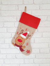 Load image into Gallery viewer, Traditional Christmas Stocking Personalised