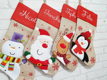 Load image into Gallery viewer, Traditional Christmas Stocking Personalised