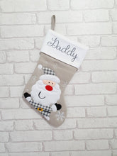 Load image into Gallery viewer, Personalised Christmas Stocking Santa/Reindeer/Snowman/Penguin